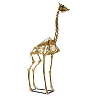 Gold Giraffe Skeleton Life Size Statue - LM Treasures 