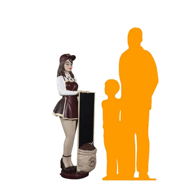 Anime Barista Menu Board Over Sized Statue