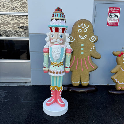 Pastel Nutcracker Candy Cake Over Sized Statue LM Treasures - H
