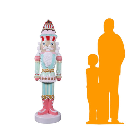 Pastel Nutcracker Candy Cake Over Sized Statue - LM Treasures 