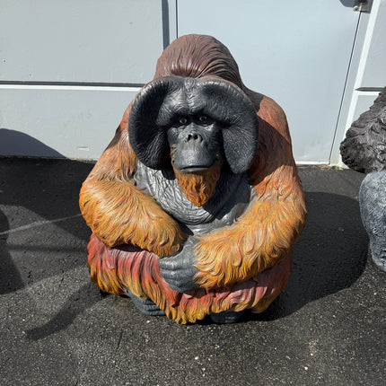 Orangutan Sitting Life Size Statue