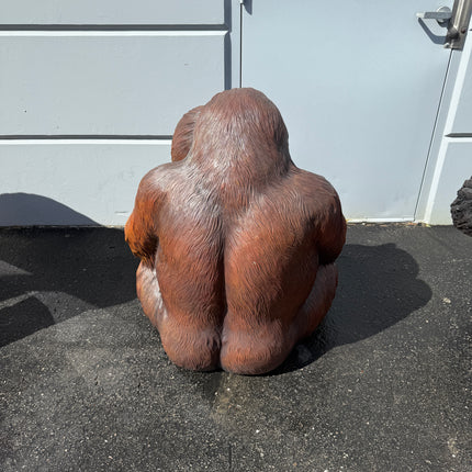 Orangutan Sitting Life Size Statue