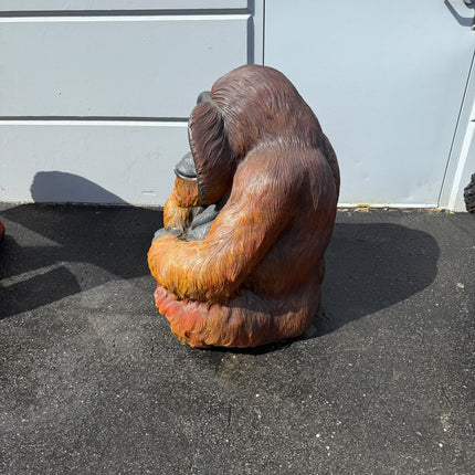 Orangutan Sitting Life Size Statue