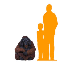 Orangutan Sitting Life Size Statue - LM Treasures 