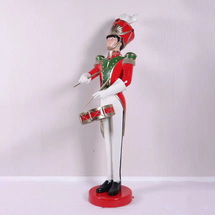 Art Deco Toy Soldier Drummer Life Size Christmas Statue
