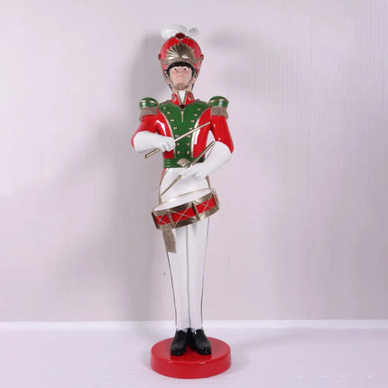 Art Deco Toy Soldier Drummer Life Size Christmas Statue