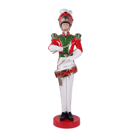 Art Deco Toy Soldier Drummer Life Size Christmas Statue