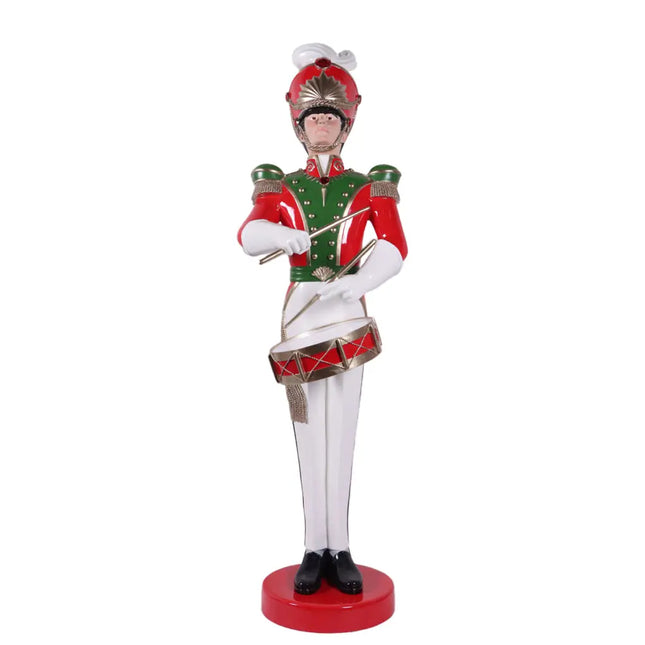 Art Deco Toy Soldier Drummer Life Size Christmas Statue