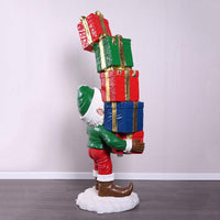 Elf With Stack Of Gifts Over Sized Statue - LM Treasures 