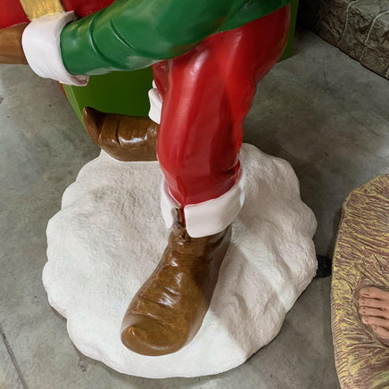 Elf With Stack Of Gifts Over Sized Statue - LM Treasures 