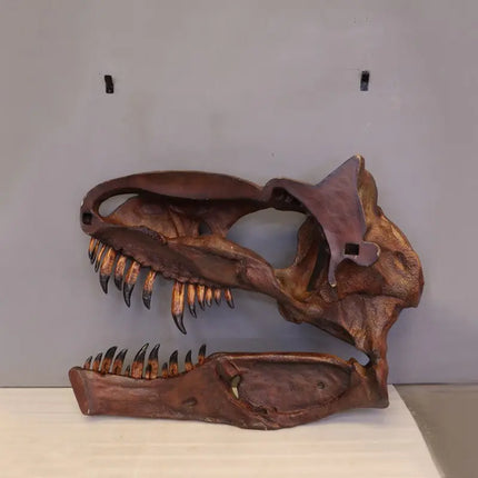 T-Rex Dinosaur Skull Wall Decor Life Size Statue
