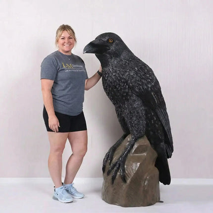 Mystic Night Raven Life Size Statue LM Treasures - H