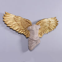Small Male Angel Wings Wall Decor Statue