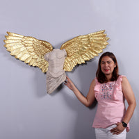 Small Male Angel Wings Wall Decor Statue