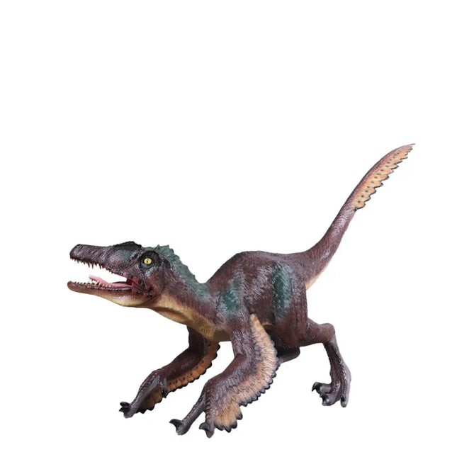 Feathered Velociraptor Dinosaur Life Size Statue LM Treasures - H