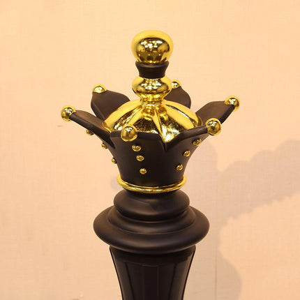 Black Queen Chess Piece Life Size Statue - LM Treasures 