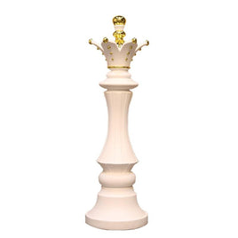 White Queen Chess Piece Life Size Statue - LM Treasures 