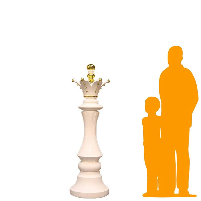 White Queen Chess Piece Life Size Statue LM Treasures - H