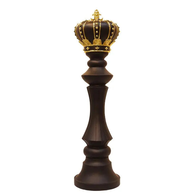 Black King Chess Piece Life Size Statue LM Treasures - H