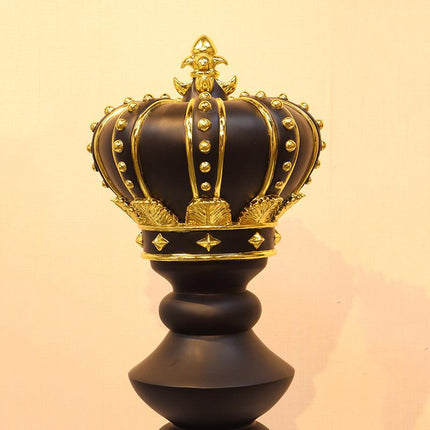 Black King Chess Piece Life Size Statue - LM Treasures 