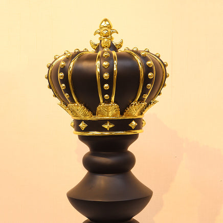 Black King Chess Piece Life Size Statue - LM Treasures 