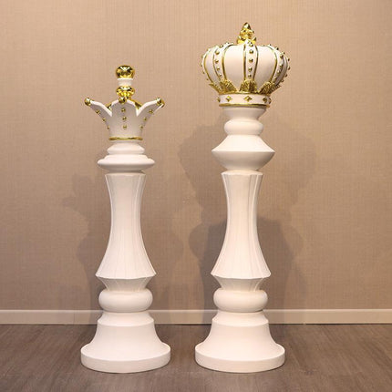 White King Chess Piece Life Size Statue - LM Treasures 