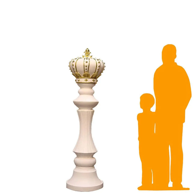 White King Chess Piece Life Size Statue LM Treasures - H