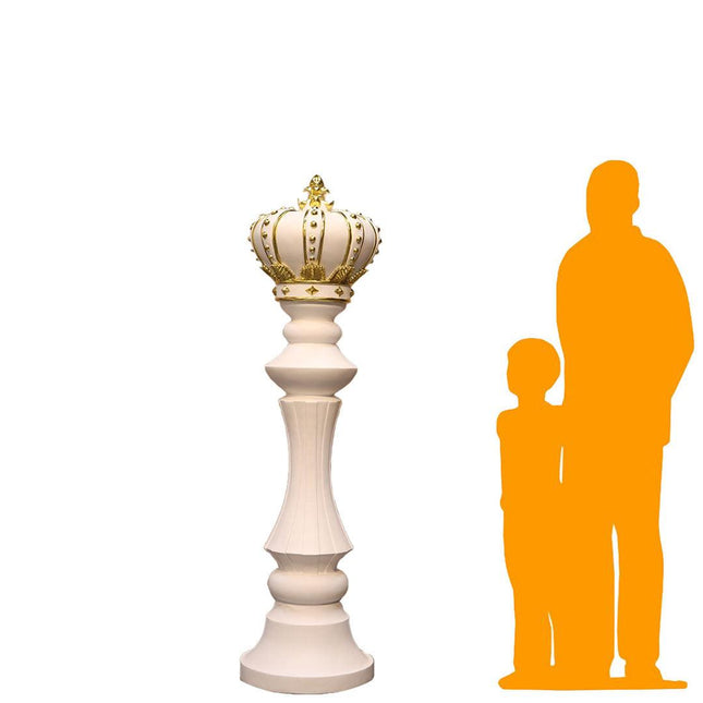 White King Chess Piece Life Size Statue - LM Treasures 