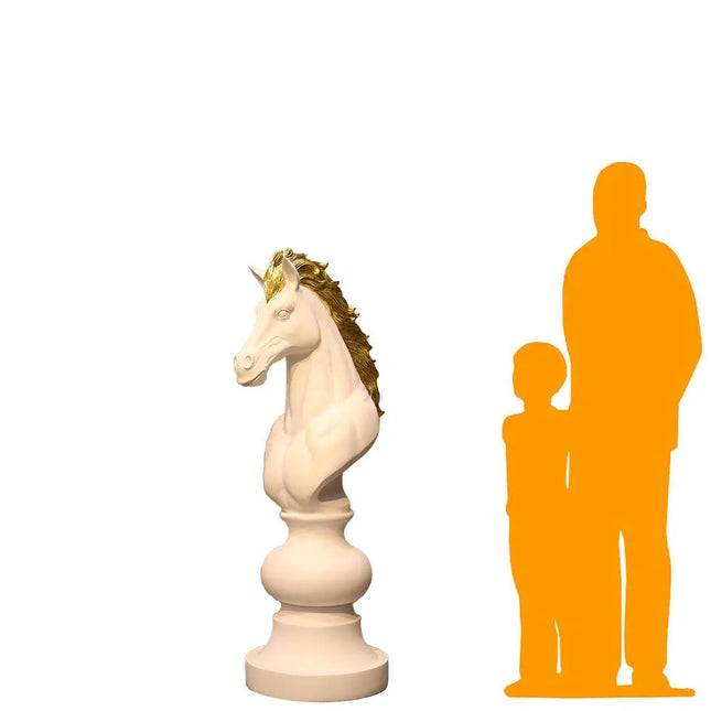 White Knight Chess Piece Life Size Statue LM Treasures - H