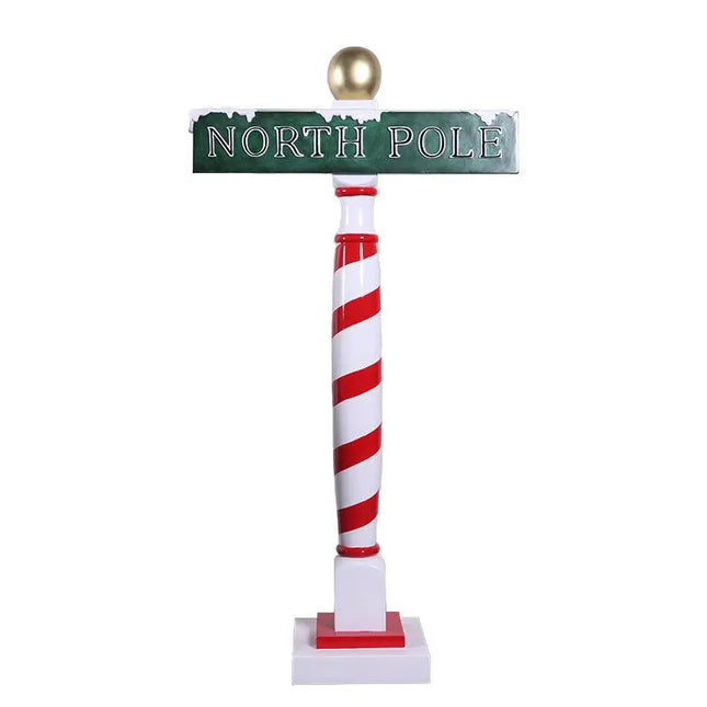 Large North Pole Sign Statue LM Treasures - H
