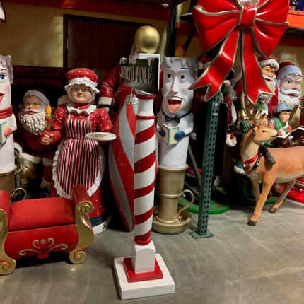 Large North Pole Sign Statue - LM Treasures 