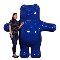 Jumbo Blue Gummy Bear Over Sized Statue - LM Treasures 