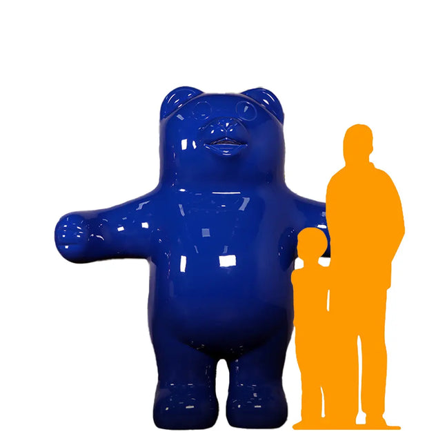 Jumbo Blue Gummy Bear Over Sized Statue LM Treasures - H