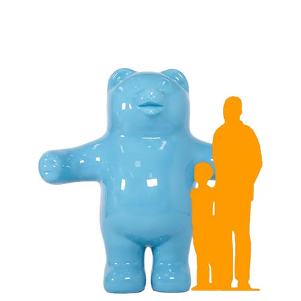 Jumbo Light Blue Gummy Bear Over Sized Statue