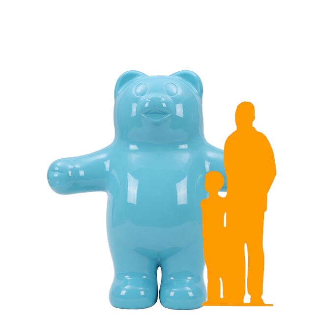Jumbo Light Blue Gummy Bear Over Sized Statue