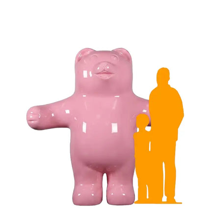 Jumbo Light Pink Gummy Bear Over Sized Statue