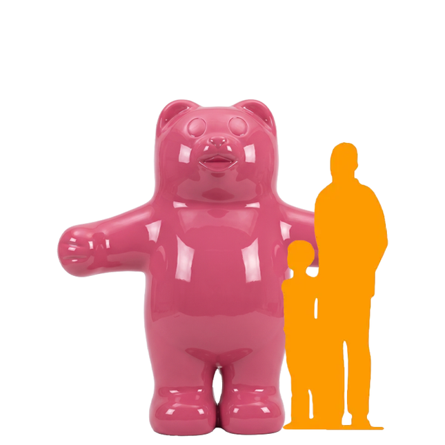 Jumbo Light Pink Gummy Bear Over Sized Statue