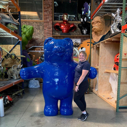 Jumbo Blue Gummy Bear Over Sized Statue - LM Treasures 