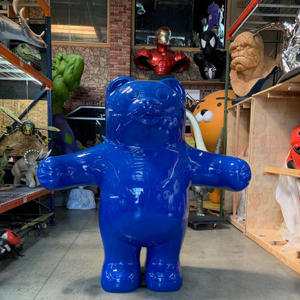 Jumbo Blue Gummy Bear Over Sized Statue - LM Treasures 