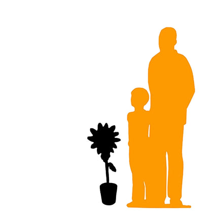 Small Blue Sunflower In Pot Flower Statue LM Treasures - A