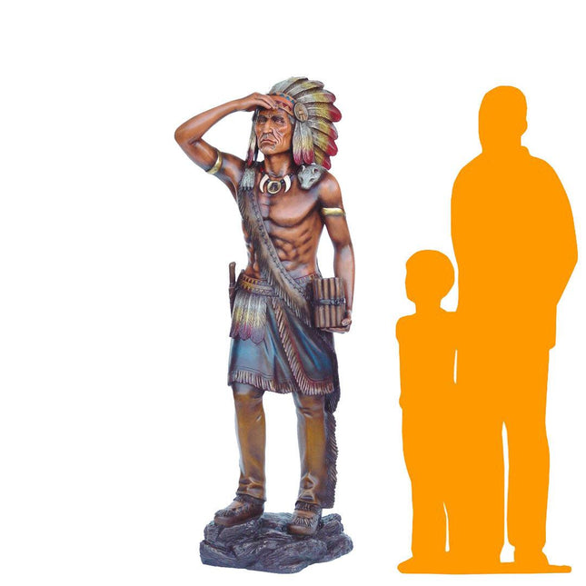 Tobacco Indian Cigar Store Life Size Statue - LM Treasures 