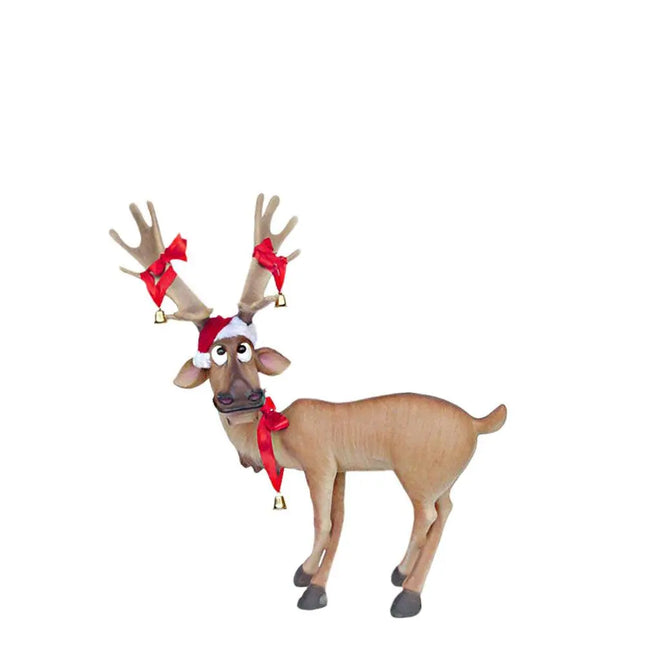 Standing Tangled Funny Reindeer Statue LM Treasures - A