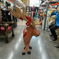 Standing Tangled Funny Reindeer Statue - LM Treasures 