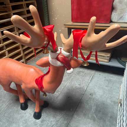 Standing Tangled Funny Reindeer Statue LM Treasures - A