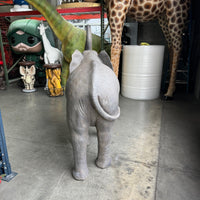 Standing Baby Elephant Statue