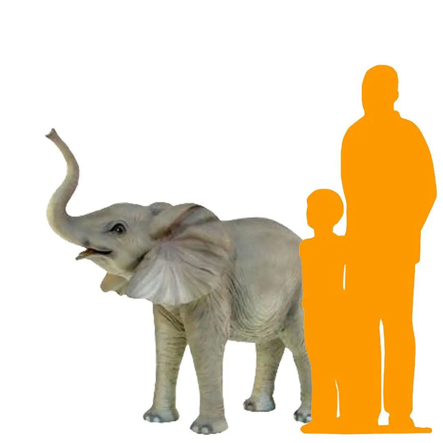 Standing Baby Elephant Statue LM Treasures - A