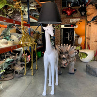 White Baby Giraffe Lamp Statue - LM Treasures 