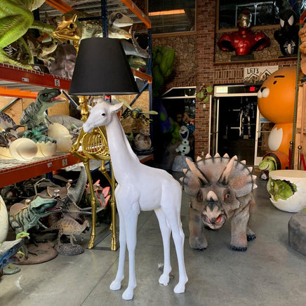 White Baby Giraffe Lamp Statue - LM Treasures 