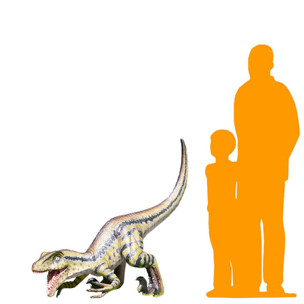 Velociraptor Baby Razor Dinosaur Life Size Statue - LM Treasures 