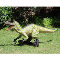 Velociraptor Baby Steel Dinosaur Life Size Statue - LM Treasures 